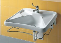 Раковина Hatria Autonomy Y0BV01 68 см, белая, для людей с ограниченными возможностями