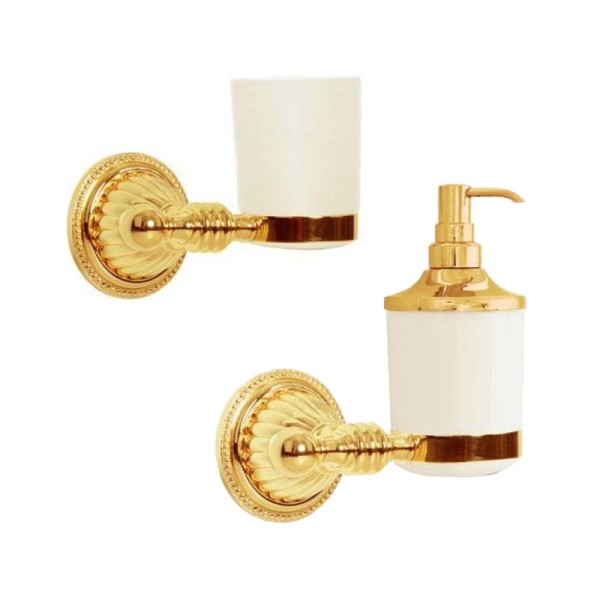 Набор Стакан Boheme Hermitage Gold 10353 + Дозатор 10367