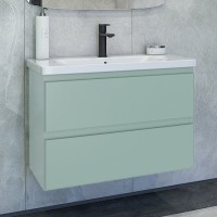 Тумба под раковину без столешницы Caprigo Forte 80 подвесная, селесте