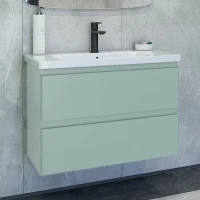 Тумба под раковину без столешницы Caprigo Forte 80 подвесная, селесте