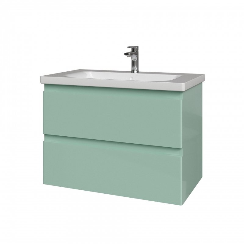 Тумба под раковину без столешницы Caprigo Forte 80 подвесная, селесте