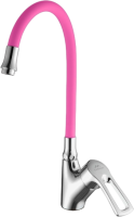 Смеситель для кухни Fashun A4466+A7255 хром, розовый Смеситель для кухни Fashun A4466+A7255 хром, розовый