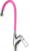 Смеситель для кухни Fashun A4466+A7255 хром, розовый Смеситель для кухни Fashun A4466+A7255 хром, розовый