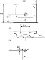 Мебельная раковина Cersanit Colour COL 50