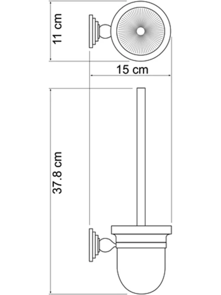 Набор Держатель Wasserkraft Ammer K-7096 + Ершик K-7027