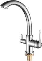 Смеситель для кухни Fashun A4399 с краном для питьевой воды, хром