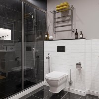 Комплект  Душевая дверь в нишу STWORKI Стокгольм 100 см профиль хром матовый, раздвижная, прозрачное стекло + Душевой лоток CK DRAIN AQCP11-60 Stick 6