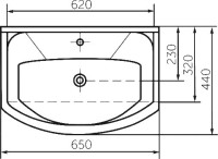 Тумба с раковиной Bellezza Кантри 65