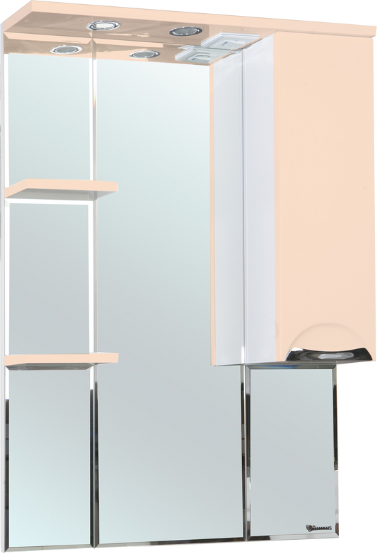 Зеркало Bellezza Альфа R 75 бежевое