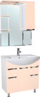Зеркало Bellezza Альфа R 75 бежевое