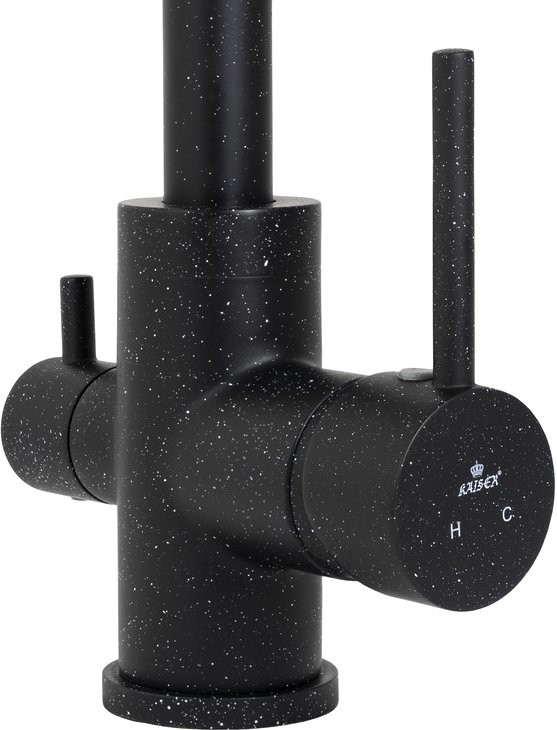 Смеситель для кухни Kaiser Merkur 26744-12 черный мрамор