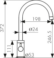 Смеситель для кухни Kaiser Merkur 26744-12 черный мрамор Смеситель для кухни Kaiser Merkur 26744-12 черный мрамор