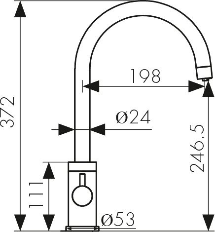 Смеситель для кухни Kaiser Merkur 26744-12 черный мрамор