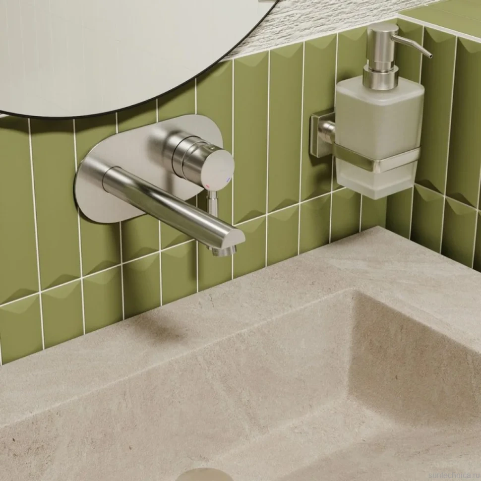 Смеситель для раковины Wasserkraft Wern 4230 С ВНУТРЕННЕЙ ЧАСТЬЮ, никель