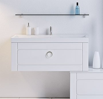 Тумба под раковину Aqwella 5 stars Инфинити 100 белая