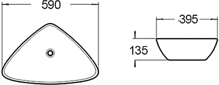 Накладная раковина SantiLine SL-1034