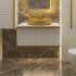 Мебель для ванной Armadi Art Vallessi Avangarde 80 белая, золото