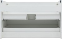 Тумба под раковину без столешницы Aquanet Нота new 100 подвесная, белая глянцевая