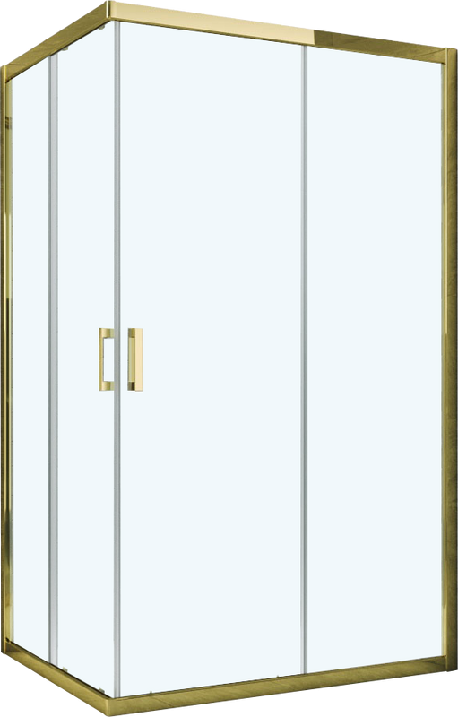 Душевой уголок Vegas Glass ZA-F Tur Novo h1900 110*100 09 01 профиль золото, стекло прозрачное