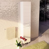 Шкаф-пенал для ванной Comforty Модена 35М матовый белый Шкаф-пенал для ванной Comforty Модена 35М матовый белый