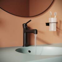 Смеситель для раковины IDDIS AIGGB00i01 черный глянцевый