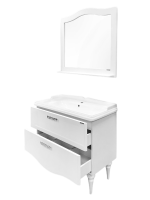 Мебель для ванной комнаты Comforty Монако 100 напольная, белый глянец