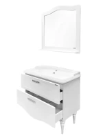 Мебель для ванной комнаты Comforty Монако 100 напольная, белый глянец