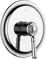 Встраиваемый смеситель для душа и ванны AQUATEK Классик AQ1566CR С ВНУТРЕННЕЙ ЧАСТЬЮ, хром