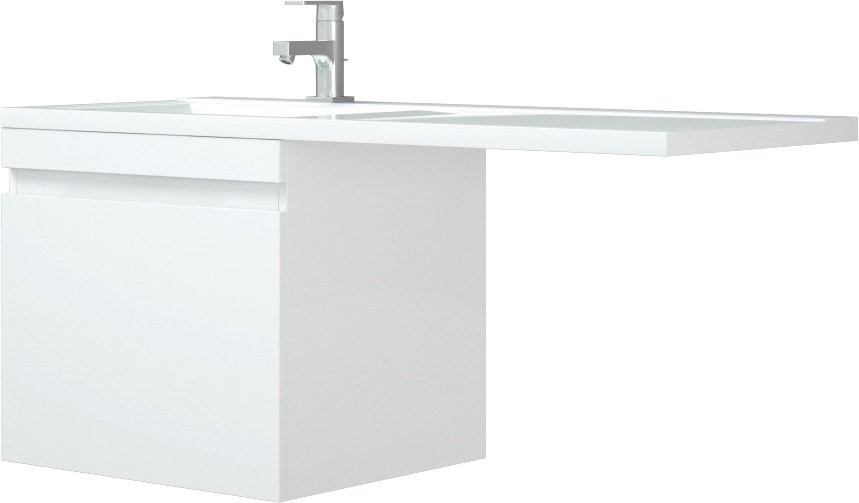 Тумба с раковиной Corozo Альтаир 120, подвесная, под стиральную машину L