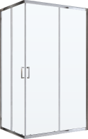 Душевой уголок BelBagno Uno -195 AH 2 100/80 C Cr стекло прозрачное