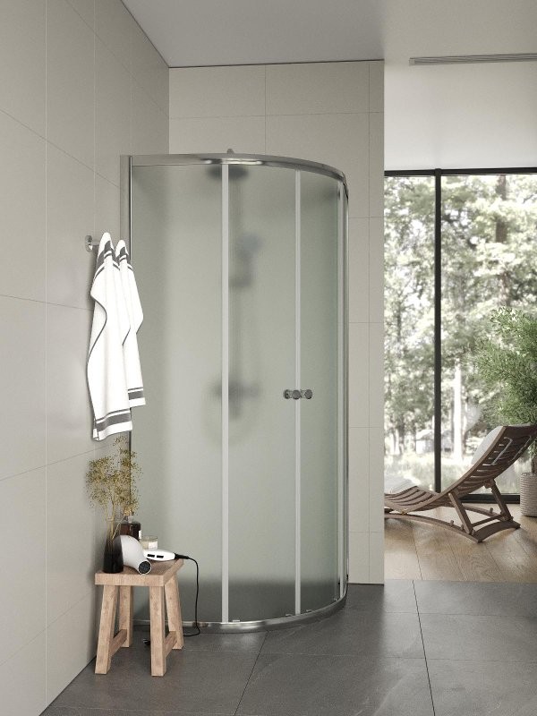 Душевой уголок Agger A01 090MCR/G 90х90, матовое стекло