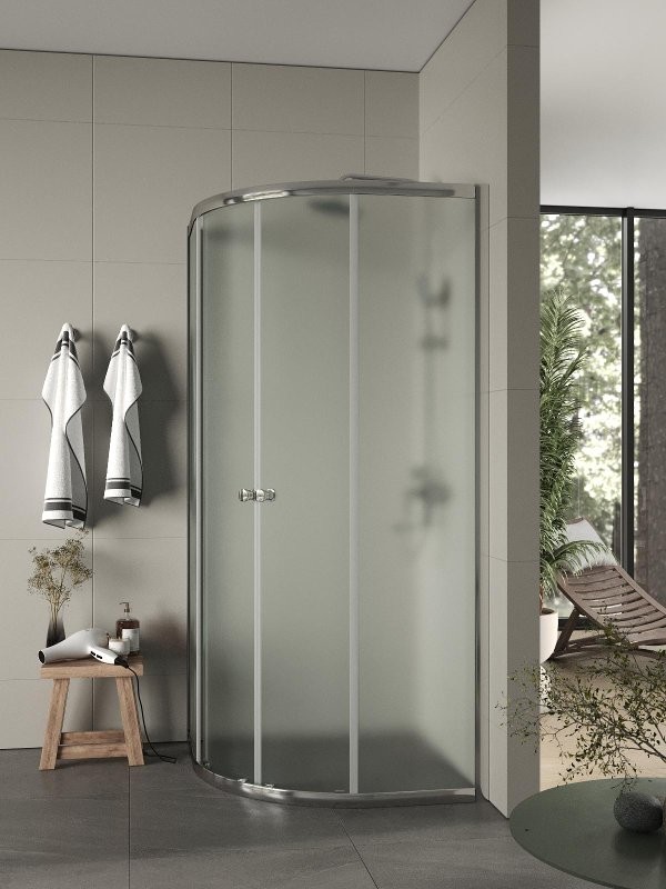 Душевой уголок Agger A01 090MCR/G 90х90, матовое стекло