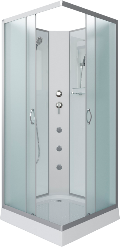 Душевая кабина Niagara Classic NG-1101-14BKG 90х90 см, без крыши, с гидромассажем