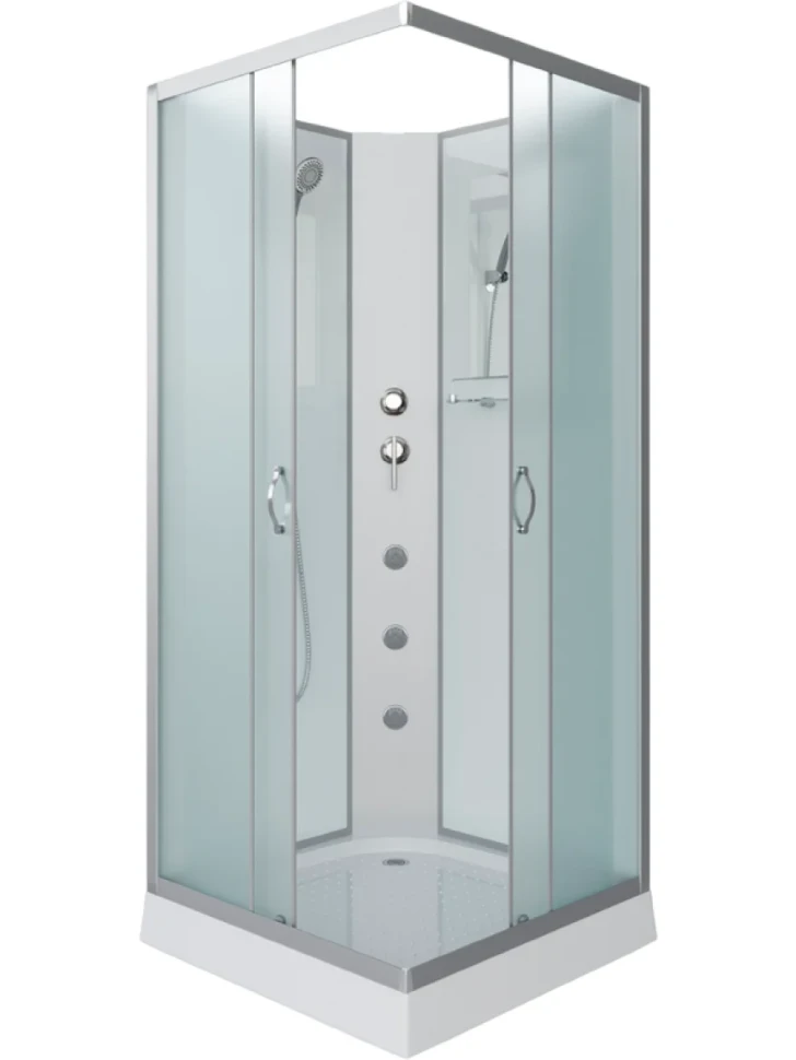 Душевая кабина Niagara Classic NG-1101-14BKG 90х90 см, без крыши, с гидромассажем