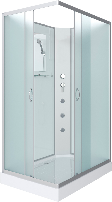 Душевая кабина Niagara Classic NG-43295-14QBKG 120х90 см, без крыши, с гидромассажем