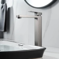 Смеситель для раковины Shevanik S9611T оружейная сталь Смеситель для раковины Shevanik S9611T оружейная сталь