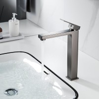 Смеситель для раковины Shevanik S9611T оружейная сталь
