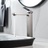 Смеситель для раковины Shevanik S9611T оружейная сталь