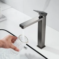 Смеситель для раковины Shevanik S9611T оружейная сталь Смеситель для раковины Shevanik S9611T оружейная сталь