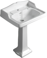 Раковина Simas Arcade AR824bi*1 1 отверстие под смеситель, с пьедесталом