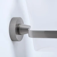 Стакан для ванной Wasserkraft Tauber 64428 настенный, никель, стеклянный