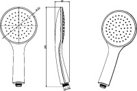 Душевая лейка AQUATEK AQ2001CR хром