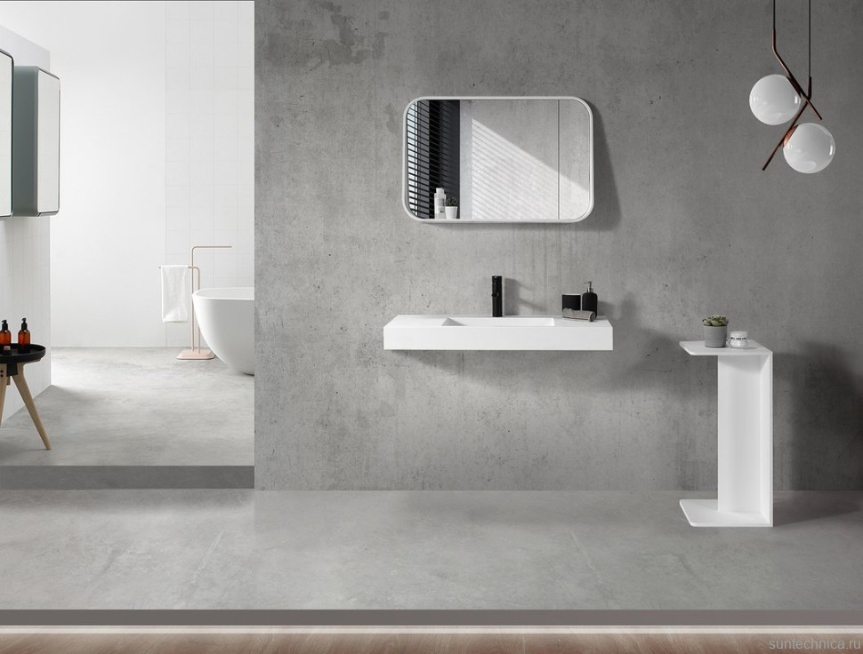 Раковина Armadi Art Flat ST 100 с кронштейнами