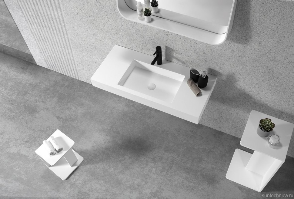 Раковина Armadi Art Flat ST 100 с кронштейнами