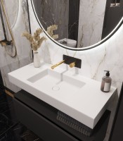 Раковина Armadi Art Flat ST 100 с кронштейнами