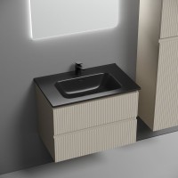 Тумба с раковиной Sancos Snob T 70 beige soft, раковина CN7007MB