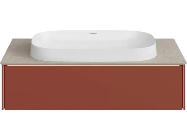 Тумба под раковину без столешницы KERAMA MARAZZI Magica 90 венецианский красный матовый