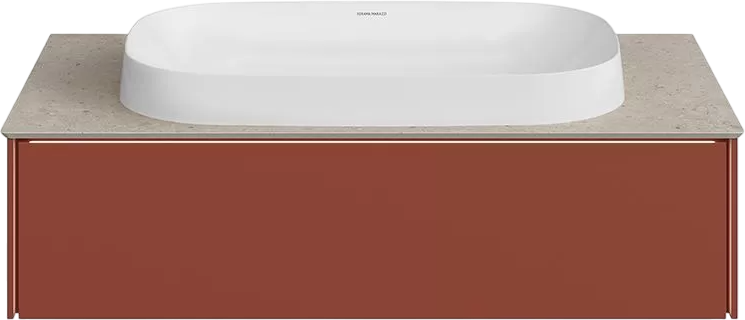 Тумба под раковину без столешницы KERAMA MARAZZI Magica 90 венецианский красный матовый