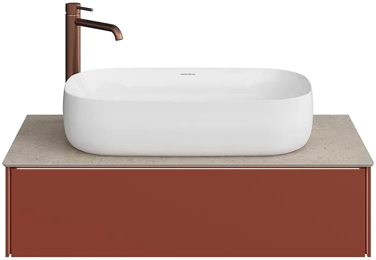 Тумба под раковину без столешницы KERAMA MARAZZI Magica 90 венецианский красный матовый