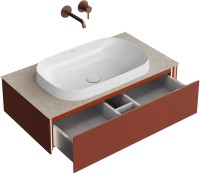 Тумба под раковину без столешницы KERAMA MARAZZI Magica 90 венецианский красный матовый